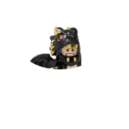 Chicken Unicorn Panda Fun Figure Head Statue Of Liberty Graduate Golden Saint Medusa Gingerbread Man Building Blocks Model Toys