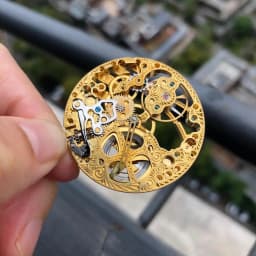 Gold Genuine Seagull TY3620-2B St3620k Movement Skeleton Hollow Manual Winding ST36 Watch ETA 6498 Replacement Part