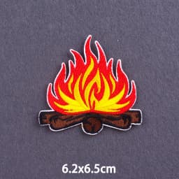 Flame Letters Stickers Iron On Patches For Clothing Thermoadhesive Patches Punk Skull Embroidered Patches On Clothes Badges DIY