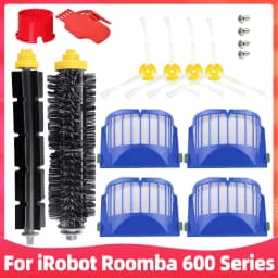 For IRobot Roomba 600 Series 692 690 680 660 651 650 620 618 610 620 625 671 695 564 Robot Vacuum Main Side Brush Hepa Filter