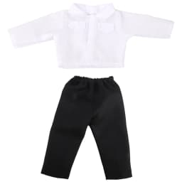 White Shirt+Pants Clothes Set For 43cm Baby New Born Doll Office Lady Suit Fit For American 18 Inch Girl And OG,Russia Doll Toy