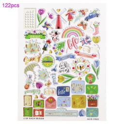Creative Path Christmas Scrapbooking Die Cuts Cute Flower Decorative Journaling Paper Die Cut Ephemera Embellishments For Crafts
