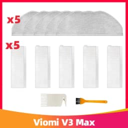 For Xiaomi Viomi V3 Max Robot Vacuum Cleaner Main Side Brush Hepa Filter Mop Rag Replacement Spare Parts Accessories V-RVCLM27B