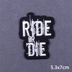 Flame Letters Stickers Iron On Patches For Clothing Thermoadhesive Patches Punk Skull Embroidered Patches On Clothes Badges DIY
