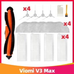 For Xiaomi Viomi V3 Max Robot Vacuum Cleaner Main Side Brush Hepa Filter Mop Rag Replacement Spare Parts Accessories V-RVCLM27B