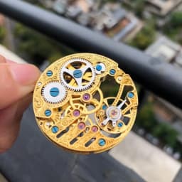 Gold Genuine Seagull TY3620-2B St3620k Movement Skeleton Hollow Manual Winding ST36 Watch ETA 6498 Replacement Part