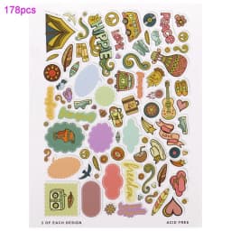 Creative Path Christmas Scrapbooking Die Cuts Cute Flower Decorative Journaling Paper Die Cut Ephemera Embellishments For Crafts