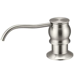 Samodra Liquid Soap Dispenser With bottle Chrome/Nickel Brass Pump Head For Kitchen Sink Soap dispensers Kitchen Accessories