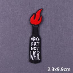Flame Letters Stickers Iron On Patches For Clothing Thermoadhesive Patches Punk Skull Embroidered Patches On Clothes Badges DIY