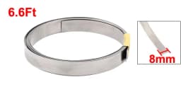 Uxcell Nichrome Flat Heater Wire For Heating Elements 1M 2M Length 0.15mm/0.2mm Thickness 3mm 4mm 6mm 8mm 10mm 12mm Width