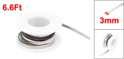 Uxcell Nichrome Flat Heater Wire For Heating Elements 1M 2M Length 0.15mm/0.2mm Thickness 3mm 4mm 6mm 8mm 10mm 12mm Width