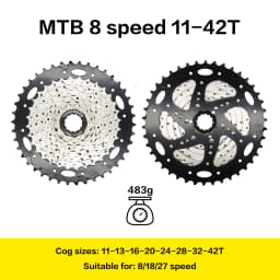 ThinkRider 8 9 10 11 Speed Velocidade Bicycle Cassette Mountain Bike MTB Freewheel Sprocket 36T 40T 42T 46T 50T 52T for Shimano