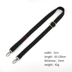 Width 2cm Canvas Bag Strap Adjustable Shoulder Bag Strap Nylon Crossbody Strap Women Bag Belt Accessories