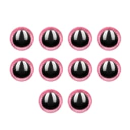 10pcs 3D Glitter Plastic Plush Safety Eyes For Toys Shinning Doll Eyeball For Amigurumi Bear Animal Puppet Dolls 6/18/20/22/24mm