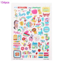 Creative Path Christmas Scrapbooking Die Cuts Cute Flower Decorative Journaling Paper Die Cut Ephemera Embellishments For Crafts