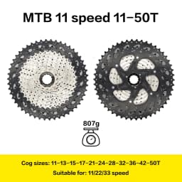 ThinkRider 8 9 10 11 Speed Velocidade Bicycle Cassette Mountain Bike MTB Freewheel Sprocket 36T 40T 42T 46T 50T 52T for Shimano