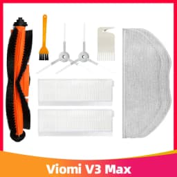 For Xiaomi Viomi V3 Max Robot Vacuum Cleaner Main Side Brush Hepa Filter Mop Rag Replacement Spare Parts Accessories V-RVCLM27B