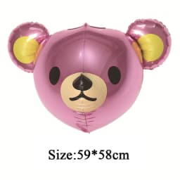 3D Elephant Giraffe Tiger Lion Head Animal Foil Balloon Jungle Safari Birthday Party Decorations Kids Gift Toy Helium Air Globos