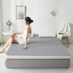 Thai Latex Sponge filling Mattress Floor Mat Foldable Slow Rebound Tatami Cover Bedspreads Thicken Twin King Queen Full Size