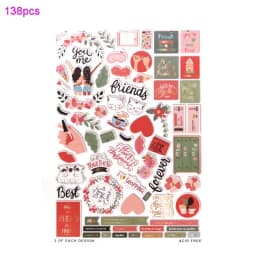 Creative Path Christmas Scrapbooking Die Cuts Cute Flower Decorative Journaling Paper Die Cut Ephemera Embellishments For Crafts