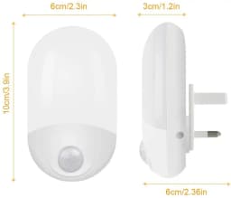 Bedside Lamp US EU UK Plug LED PIR Motion Sensor Smart Night Light for Bathroom Home Lamp Lighting Bulb