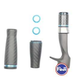 Pro Bomesh 1Set Fuji ECS 16 Reel Seat 4Axis Locking Nut Carbon Fiber Split Grip Casting Handle Kit DIY Fishing Rod Accessory