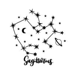 Star Zodiac Constellation Vinyl Sticker Car Window Decor, Horoscope Zodiac Sign Laptop Decals for Apple Pro/Air Decoration