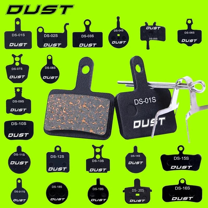 DUST 1 Set Semi-Metal Bicycle Hydraulic Disc Brake Pads MTB Mountain Bike Parts for SHIMANO XT XTR M315 SRAM Avid BB5 BB7 E1 E3