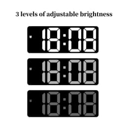 Acrylic/Mirror Digital Alarm Clock Voice Control Snooze Night Mode Table Clock 12/24H Anti-disturb Funtion Electronic LED Clock