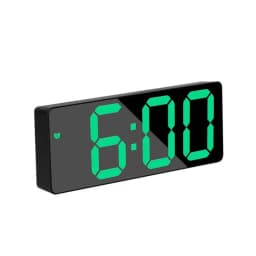 Acrylic/Mirror Digital Alarm Clock Voice Control Snooze Night Mode Table Clock 12/24H Anti-disturb Funtion Electronic LED Clock