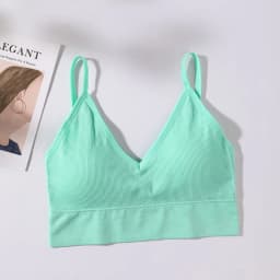 Women's Crop Top Ribbed Tube Top U-Back Comfort Bra Streetwear Camis Sexy Lingerie Seamless Underwear Sports Tank Bralette M-XL