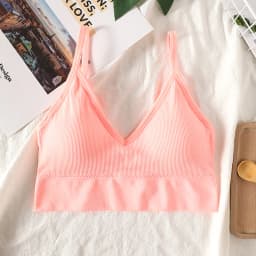 Women's Crop Top Ribbed Tube Top U-Back Comfort Bra Streetwear Camis Sexy Lingerie Seamless Underwear Sports Tank Bralette M-XL