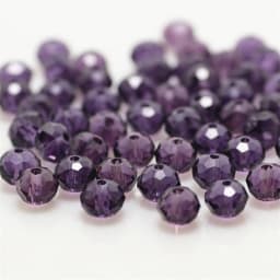Isywaka Light Blue Colors 4*6mm 50pcs Rondelle Austria Faceted Crystal Glass Beads Loose Spacer Round Beads for Jewelry Making