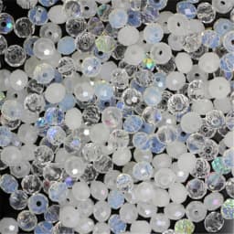Isywaka Light Blue Colors 4*6mm 50pcs Rondelle Austria Faceted Crystal Glass Beads Loose Spacer Round Beads for Jewelry Making