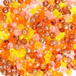 Isywaka Light Blue Colors 4*6mm 50pcs Rondelle Austria Faceted Crystal Glass Beads Loose Spacer Round Beads for Jewelry Making