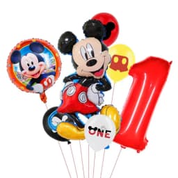 1set Mickey and Minne Foil Balloon Set Mickey Mouse Kids Birthday Decoration Balloon Baby Shower Party Decorate Supplies