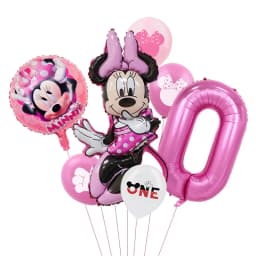1set Mickey and Minne Foil Balloon Set Mickey Mouse Kids Birthday Decoration Balloon Baby Shower Party Decorate Supplies