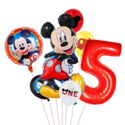 1set Mickey and Minne Foil Balloon Set Mickey Mouse Kids Birthday Decoration Balloon Baby Shower Party Decorate Supplies