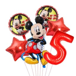 1set Mickey and Minne Foil Balloon Set Mickey Mouse Kids Birthday Decoration Balloon Baby Shower Party Decorate Supplies