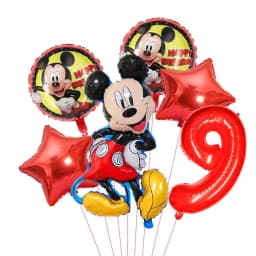 1set Mickey and Minne Foil Balloon Set Mickey Mouse Kids Birthday Decoration Balloon Baby Shower Party Decorate Supplies