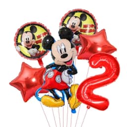 1set Mickey and Minne Foil Balloon Set Mickey Mouse Kids Birthday Decoration Balloon Baby Shower Party Decorate Supplies