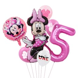 1set Mickey and Minne Foil Balloon Set Mickey Mouse Kids Birthday Decoration Balloon Baby Shower Party Decorate Supplies