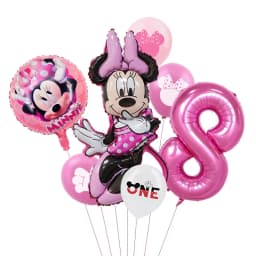 1set Mickey and Minne Foil Balloon Set Mickey Mouse Kids Birthday Decoration Balloon Baby Shower Party Decorate Supplies