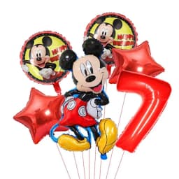 1set Mickey and Minne Foil Balloon Set Mickey Mouse Kids Birthday Decoration Balloon Baby Shower Party Decorate Supplies