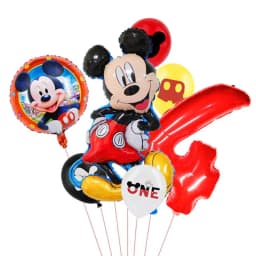 1set Mickey and Minne Foil Balloon Set Mickey Mouse Kids Birthday Decoration Balloon Baby Shower Party Decorate Supplies