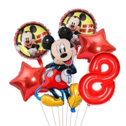 1set Mickey and Minne Foil Balloon Set Mickey Mouse Kids Birthday Decoration Balloon Baby Shower Party Decorate Supplies