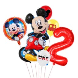 1set Mickey and Minne Foil Balloon Set Mickey Mouse Kids Birthday Decoration Balloon Baby Shower Party Decorate Supplies