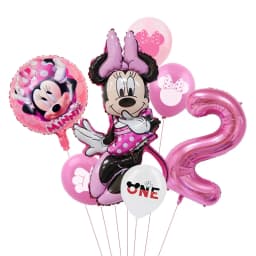 1set Mickey and Minne Foil Balloon Set Mickey Mouse Kids Birthday Decoration Balloon Baby Shower Party Decorate Supplies