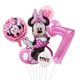1set Mickey and Minne Foil Balloon Set Mickey Mouse Kids Birthday Decoration Balloon Baby Shower Party Decorate Supplies