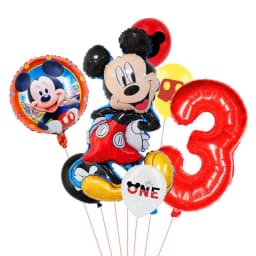 1set Mickey and Minne Foil Balloon Set Mickey Mouse Kids Birthday Decoration Balloon Baby Shower Party Decorate Supplies